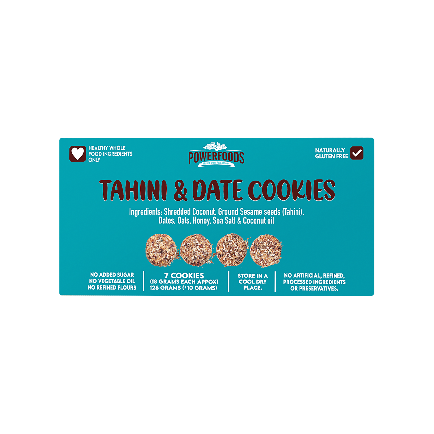 Tahini and Date Cookies (Box Of 7) (126 Grams Approx)