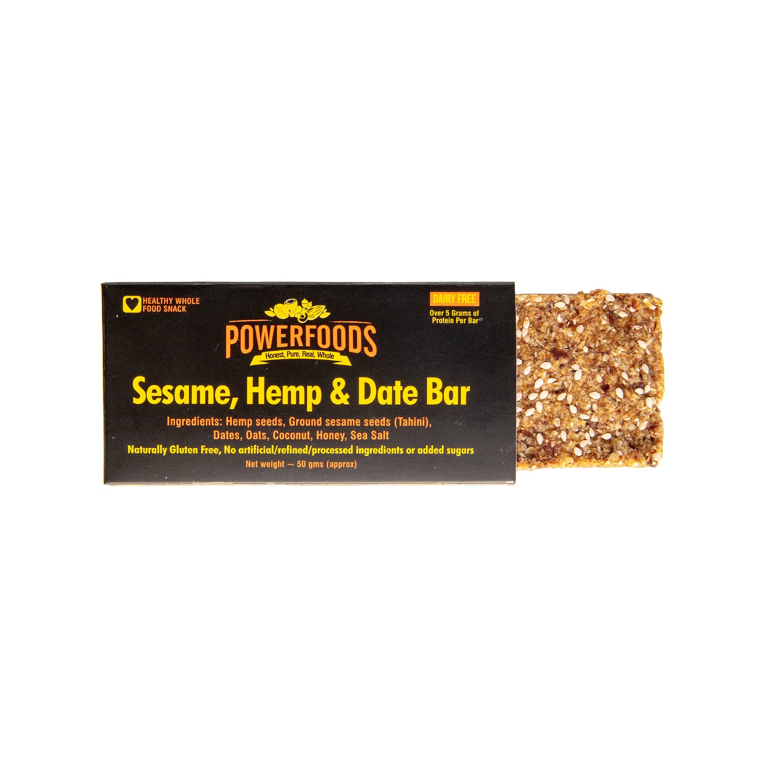Sesame, Hemp & Date Bar (50 Grams Approx)