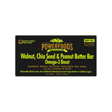 Walnut, Chia Seed & Peanut Butter Bar Omega-3 Boost (50 Grams Approx)