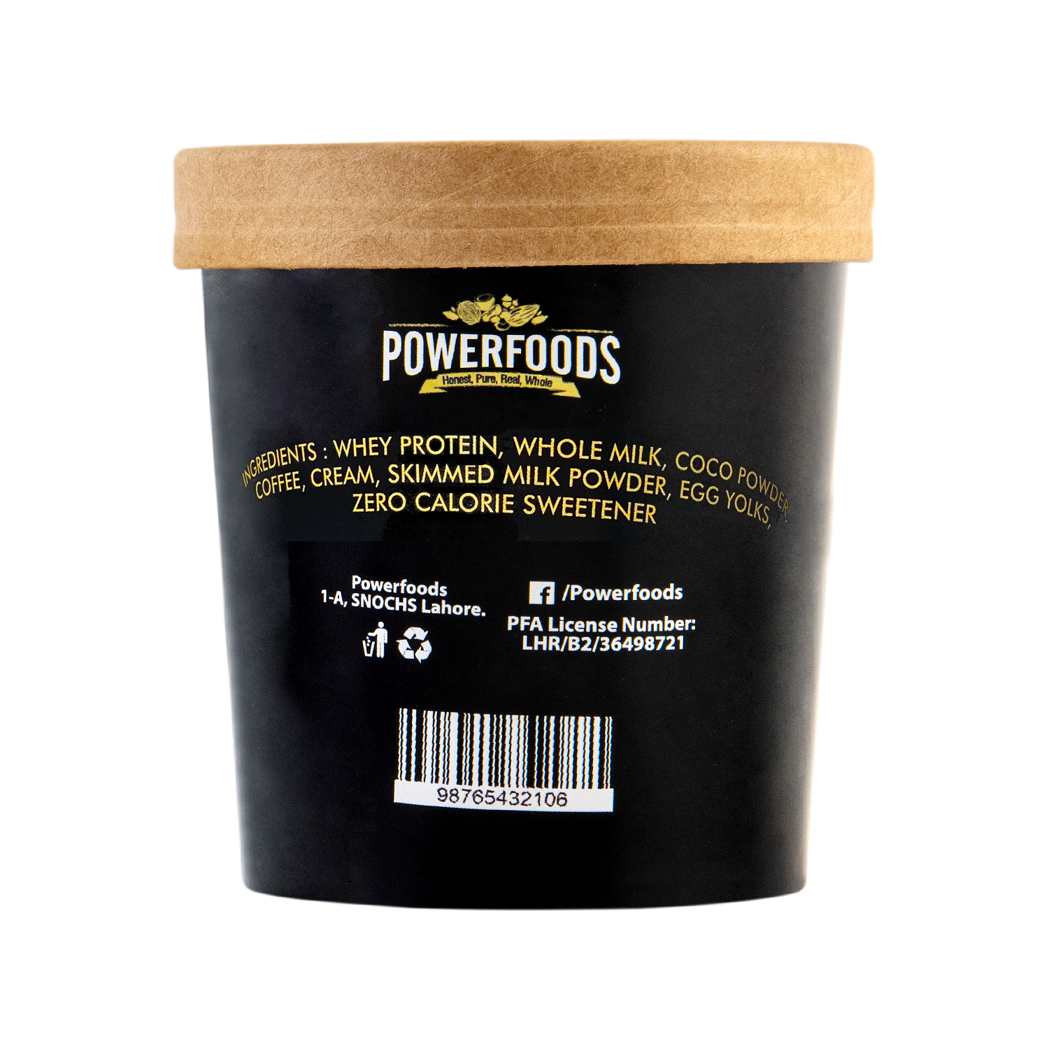 Pro-Scoop Hi Protein Sugar Free Dark Chocolate and Espresso Ice Cream (370 ML Approx)