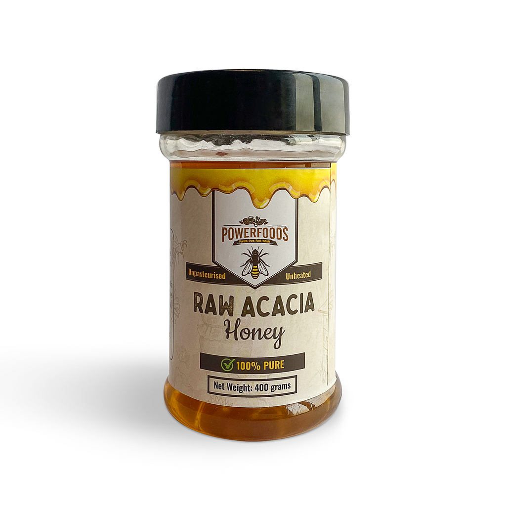 Raw Acacia Honey Weight 400 grams) Powerfoods