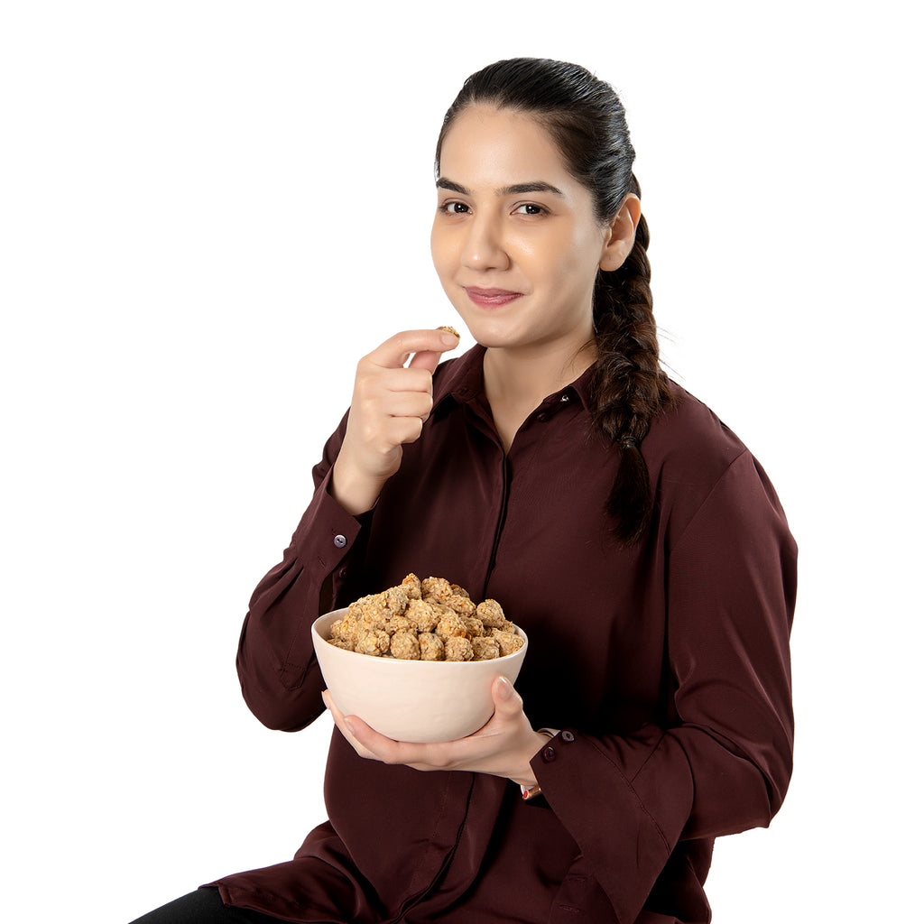 Omega3 Boost Walnut, Chia Seed & Peanut Butter Clusters (300 Grams Ap Powerfoods